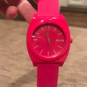 Pink nixon watch NEVER WORN!